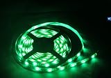 16.4 Feet 300 SMD LED Flexible Strip Waterproof, 12 Volt Green Color LED Ribbon By ZITRADES