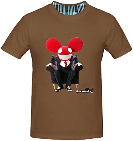 Dragon-Park Men's Deadmau5 Burst Mau Logo T-shirts (XL Chocolate)
