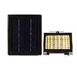 LEDソーラー投光器　２種　LED３０球　３W　 LEDソーラーライト ソーラー充電　投光器　ガーデンライト スポットライト 省エネ 防災灯 屋外 照明　高輝度 太陽光発電 (電球色)