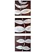 Contemporary Aluminum and Wood Triptych, Leafy Vine