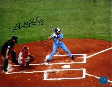 Alex Rios Blue Jays Autographed/Hand Signed 8X10 Retro Jersey Photo