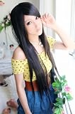 「【耐熱】 特注ロングストレート ( フルウィッグ ロングウィッグ ) (自然な黒)【即納】」の画像