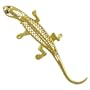 Enchanting 10 Karat Yellow Gold Lizard Pin