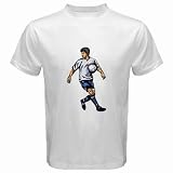 Men's Customized SOCCER PLAYER 100% Cotton White T-shirt