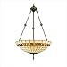 Geometric Jewel Inverted Pendant in Antique Bronze