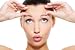 Female Face with Wrinkles on Her Forehead - 36"W x 24"H - Peel and Stick Wall Decal by Wallmonkeys
