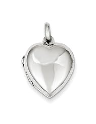 Sterling Silver Domed Heart Locket