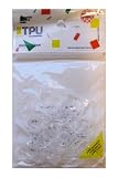 250 Pieces 20mm Antibacterial Clear Hair Styling Rubber Bands, None Abrasion, None Break, None Toxic