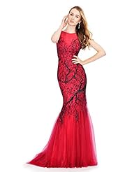 Sequined Fitted Tiered Wrap Organza/Tulle Mermaid Evening Dress/Prom Dress/Party Dress/Wedding Dress  with a Brush/Sweep Train 