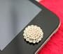 eBADA Brilliant Pearl Flower Iphone Crystal Home Return Keys Buttons Sticker For iPhone 4S iPhone 5 iPod Touch iPad Repair Fix Replace Replacement