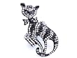 American Short Hair Cat Bling Cocktail Ring
