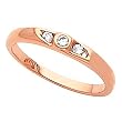 14K Rose Gold Diamond Ring - 0.13 Ct.