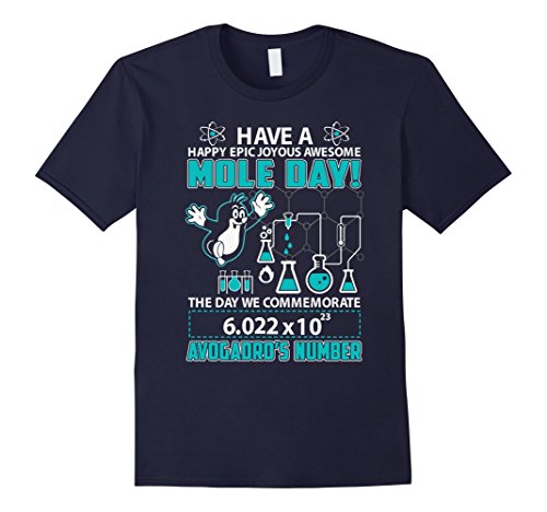 Men’s Have a happy epic joyous awesom e mole day T-Shirt 3XL Navy