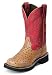 Women's JUSTIN BOOTS Cowboy Boots Cognac Ostrich Print Shoes L9911