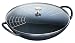 Staub 37CM WOK & GLASS LID BLACK