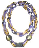 Baltimore Ravens Titanium Twisted 2-Rope Tornado 21 inch Necklace
