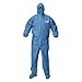 A60 Blood and Chemical Splash Protection Coveralls, 3X-Large, Blue, 20/Carton