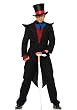 Deluxe Men's Velvet Top Hat (Black-One Size)