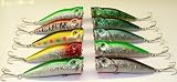 Top Water Popper Plugs (Set of 10 Lures) - Fishing Lure Set T10