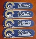 Ceiling Fan Designers 42SET-NFL-STL NFL St. Louis Rams Football 42 In. Ceiling Fan Blades Only