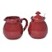 Chantal Sugar and Creamer Set, Glossy Apple red