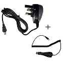 Garmin Nuvi 310/200/250/270/300/310/350 Mains Home travel Charger + Car Charger (recommend product)
