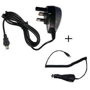 Garmin Nuvi 310/200/250/270/300/310/350 Mains Home Travel Charger  + Car Charger (Recommend Product)