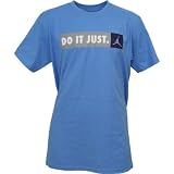 Air Jordan L'Style Do It Just Tee by Jordan Apparel (University/Blue-White-Midnight/Navy)(Size=X-LARGE)