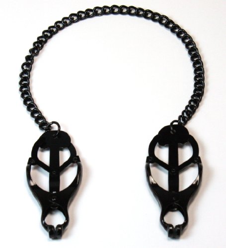 Mr-S-Leather Japanese Clover Nipple Clamps - Black