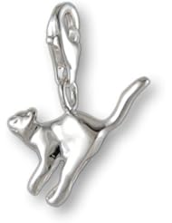 MELINA Charms clip on pendant cat sterling silver 925