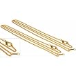 2 Gold Plated Jewelers Loupe Eye Piece Link Chains for Hastings