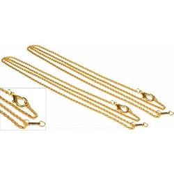 2 Gold Plated Jewelers Loupe Eye Piece Link Chains for Hastings