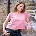 Apparel : Authentic Pigment Pigment-Dyed Cotton Ladies' Cropped T-shirt 1968