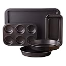 Sunbeam 76893.05 Kitchen Bake 5-Piece Bakeware Set, Carbon Steel