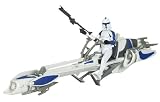 Star Wars Deluxe Figure & Vehicle  - CLONE TROOPER with BARC SPEEDER
