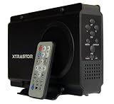 AMPAQS XTRASTOR 3.5 SATA HARD DRIVE PORTABLE MOVIE CENTER, BLACK