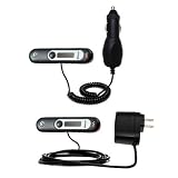Essential Kit for the Sony Ericsson HBH-DS970 - includes Car and Wall Charger with Rapid Charge Technology - Gomadic Brand w/ TipExchange Technology