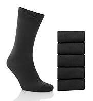 5 Pairs of Cotton Rich Everyday Essential Plain Socks