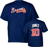 Chipper Jones Majestic Replica Name and Number Atlanta Braves Infant Tee