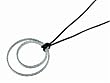 Ladies DKNY double circle necklace