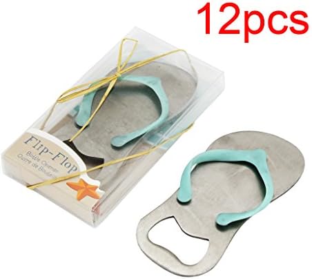 Special Creative Gift, Cute Slippers Flip-flop Bottle Opener for Wedding Favors-Set of 12