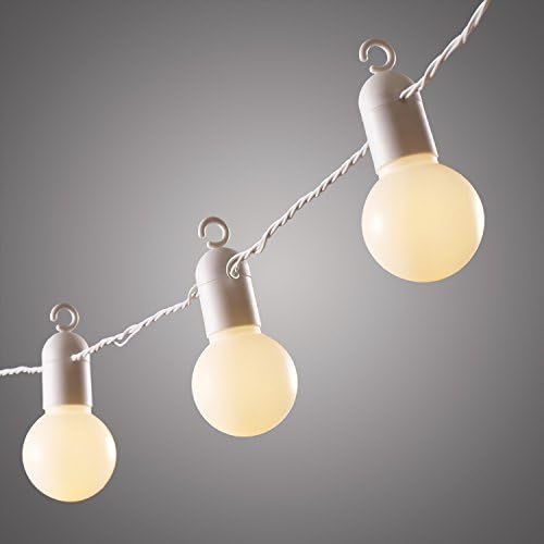 20 Warm White LED Festoon Party Lights for Indoor Outdoor Use by Lights4fun by Lights4fun