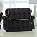 OiOi Baby Dot Messenger Bag, Char/Lime