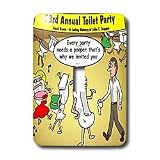 Londons Times Miscellaneous Funny Cartoons - Party Pooper. A Bit Of Potty Humor - Light Switch Covers - single toggle switch