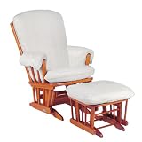 Luxe Basics Cover Me Glider Chair Cover, White Dot