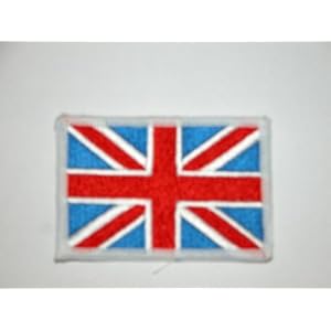 Badge brodé / Ecusson brodé avec le drapeau anglais Union Jack