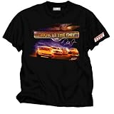 Dale Earnhardt Jr. JR Motorsports Private Label  Back In The Day Old Race Scene Black Adult Tee