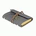 LUNIWEI Vintage Notebook, Leaf Leather Cover Loose Leaf Blank Journal D...