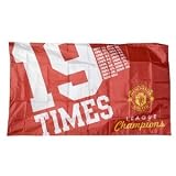 Manchester United FC - "19 x " Licensed Team Flag 5 ft long x 3ft wide