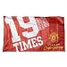 Manchester United Team Flag - "19x" Celebration - Brand New